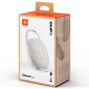 JBL Clip 5 Portable Speaker - White